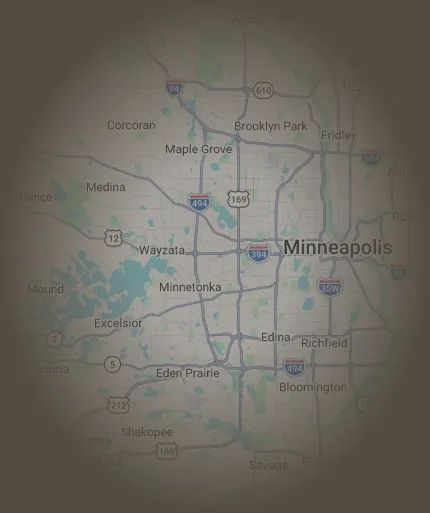 Map of West Twin Cities